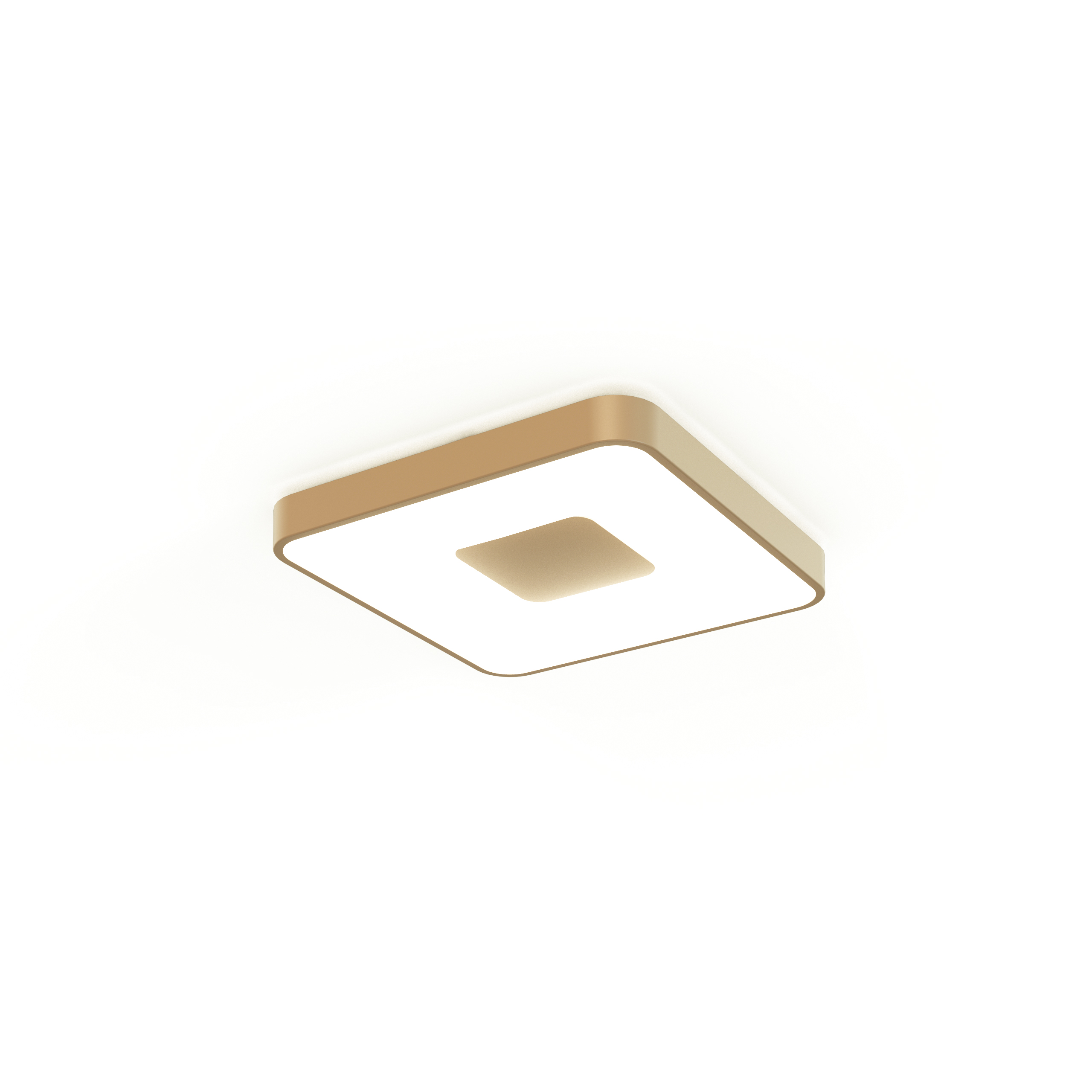 M7926  Coin 80W LED Square Ceiling Gold